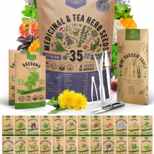 35 Medicinal and Tea Herb Seed Pack