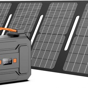 Portable Power Station with Solar Panel
