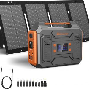 Portable Generator with Solar Panel