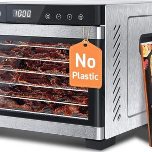Food Dehydrator with Stainless Steel Trays