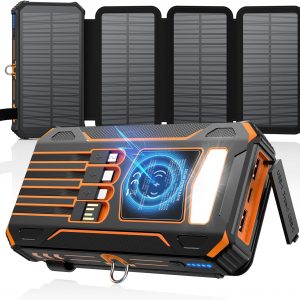 Solar Charger Power Bank with Flashlight
