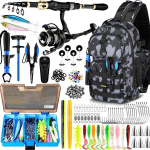 Fishing Backpack with Rod Holder