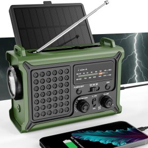 Emergency Weather Radio w/Solar and Crank