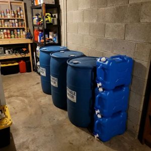 emergency water storage