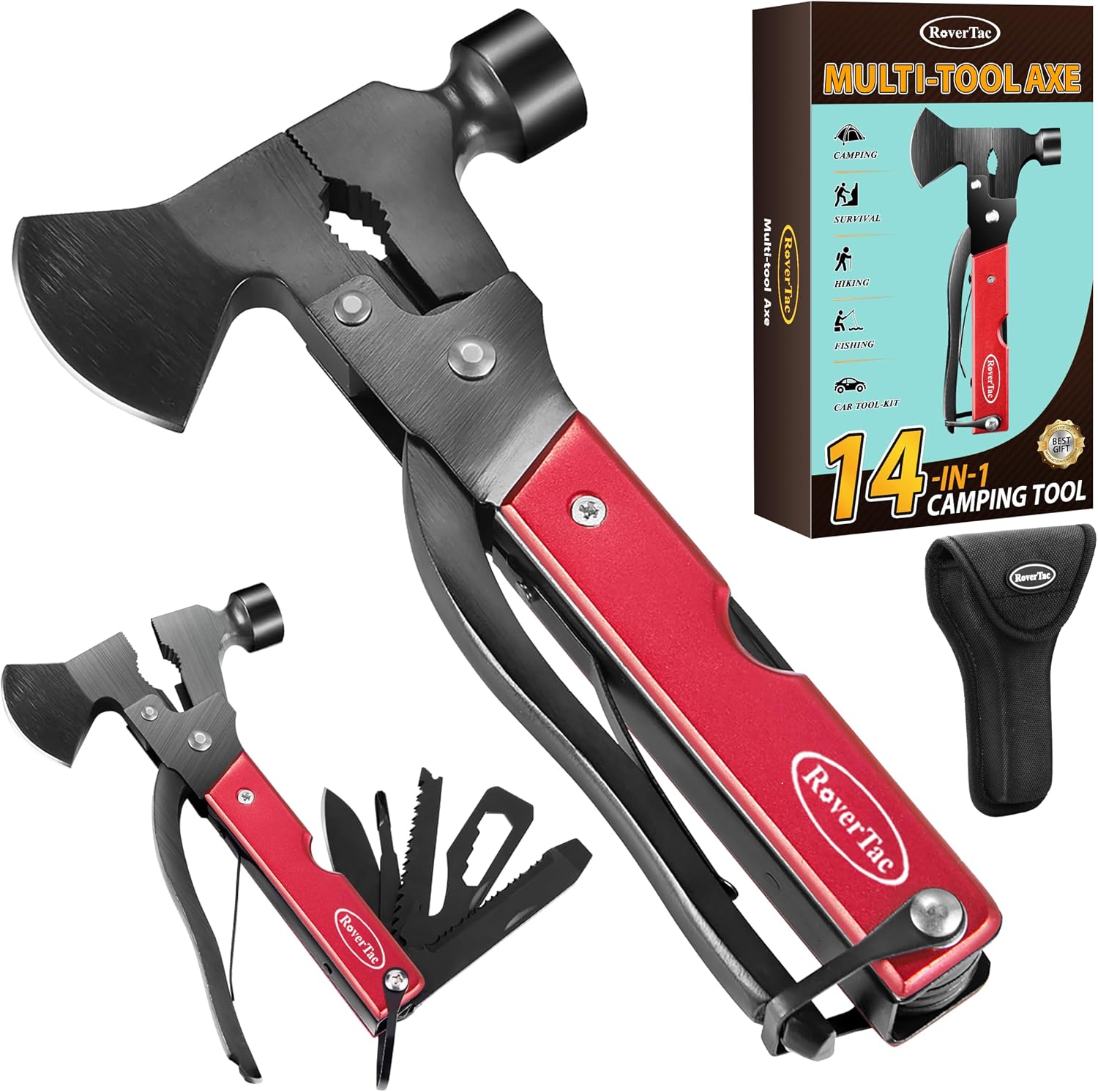 81+uVRqSQB(4) 14 in 1 Multi-Tool Camping Axe