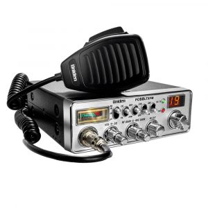 Uniden PC68LTXFM CB radio with handheld microphone