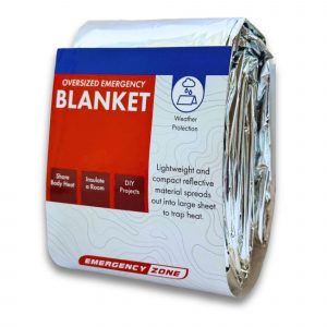 Oversized Emergency Survival Blanket for cold weather preparedness