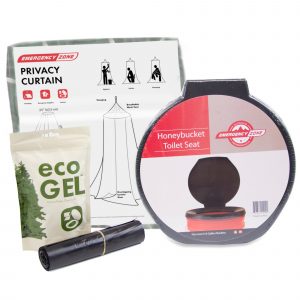 Honey Bucket Portable Toilet Set with Privacy Shelter