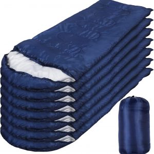 10-pack adult cold weather sleeping bags with compression sacks