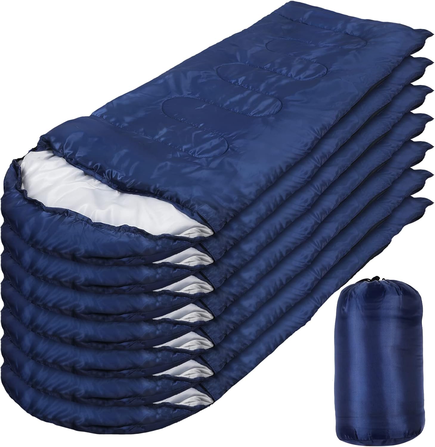 71vsBdYrzgL._AC_SL1500_ 10-pack adult cold weather sleeping bags with compression sacks