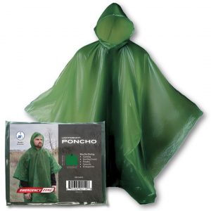 Heavy Duty Vinyl Poncho for reusable rain protection