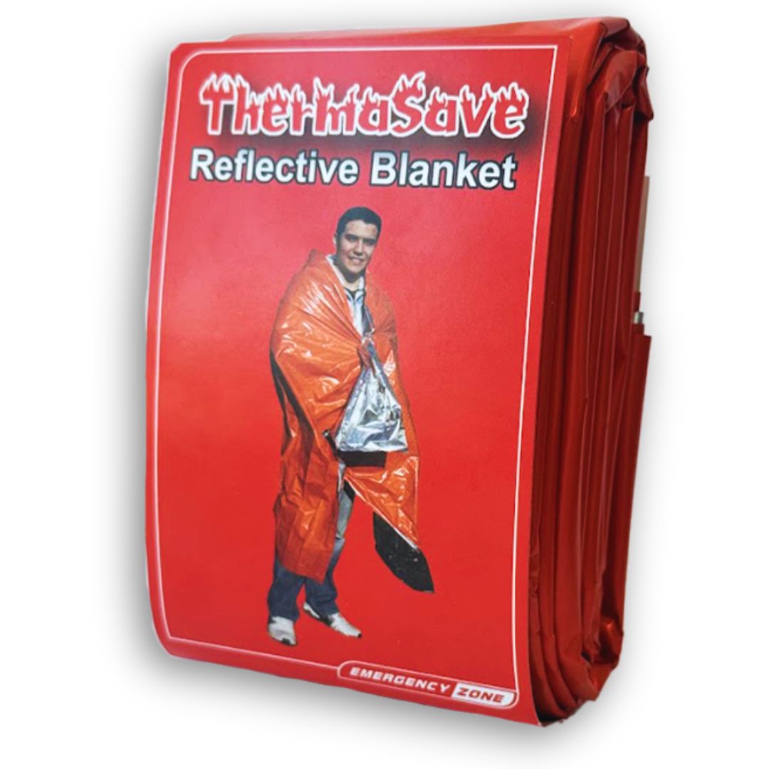 ThermaSaveBlanket-1Pack.jpg ThermaSave Reversible All Weather Survival Blanket for emergency weather protection