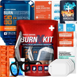 EVERLIT 30-piece burn kit with sterile burn dressings, burn gel, gauze and trauma shears