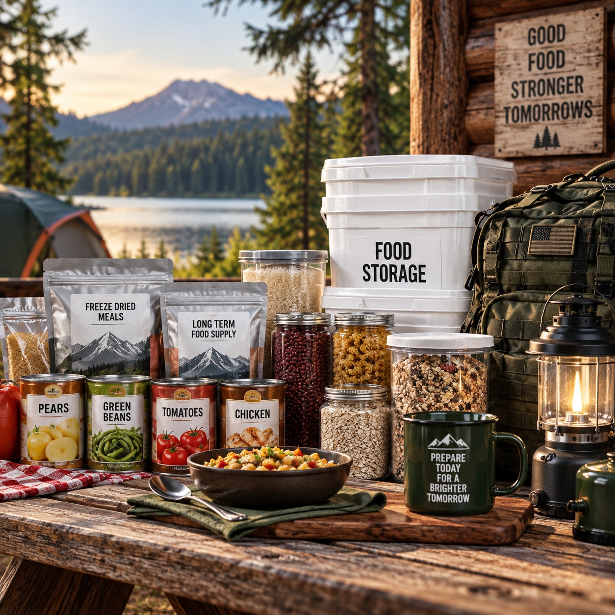 Emergency food and long-term food storage supplies