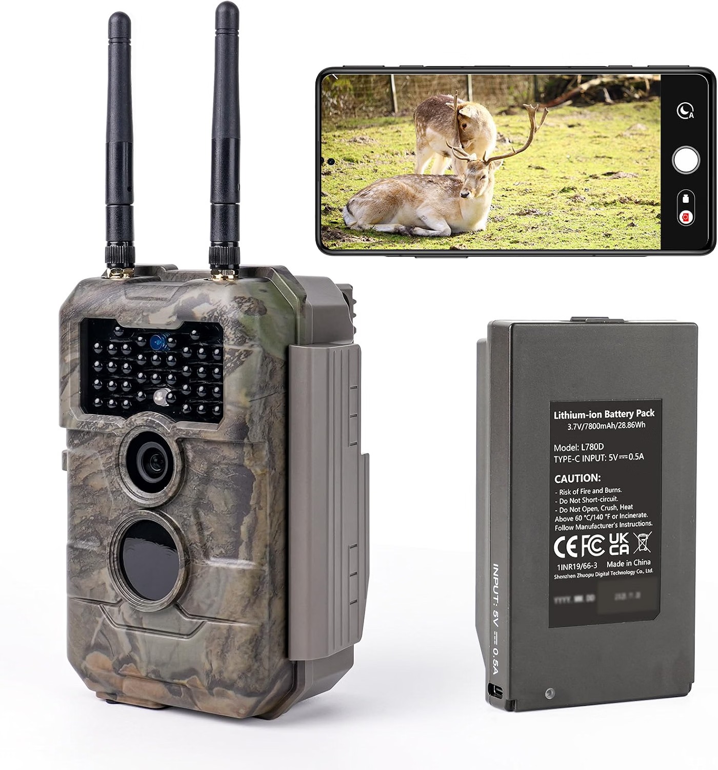 gardepro-e6-2-pro-wifi-trail-camera GardePro WiFi Trail Camera with dual antennas, rechargeable battery and smartphone viewing