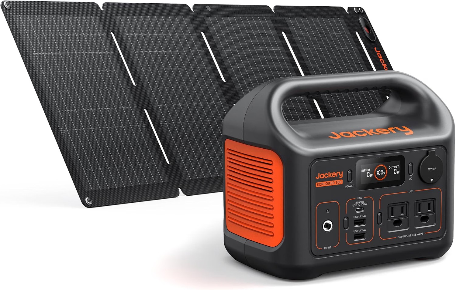 jackery-solar-generator-300-40w-panel Jackery Solar Generator 300 with 40W solar panel