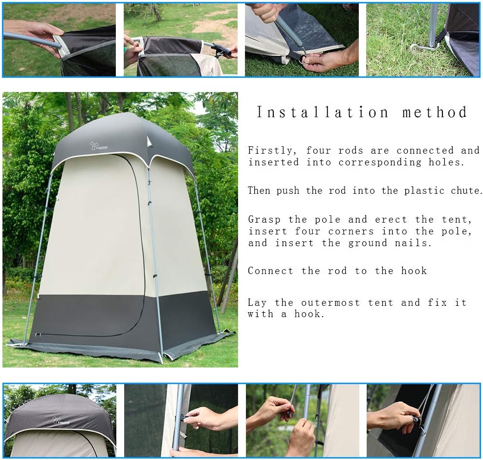 outdoor-shower-tent-setup