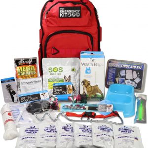 QK Dog Survival Kit with 72-hour pet emergency food water first aid and safety supplies