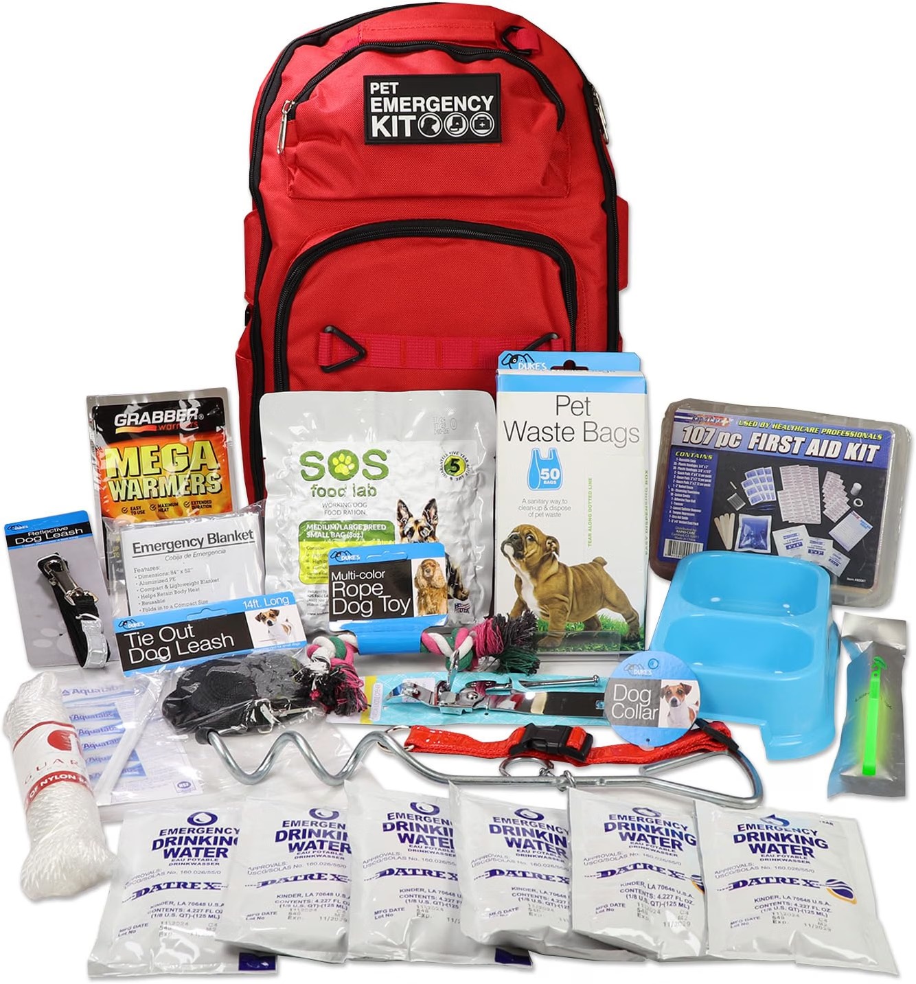 qk-dog-survival-kit-emergency-supplies QK Dog Survival Kit with 72-hour pet emergency food water first aid and safety supplies