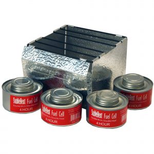 Fold Flat Aluminum Camping Stove with StableHeat fuel cells