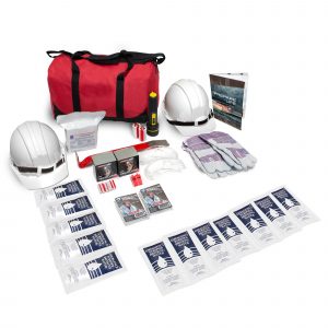 2-Person Earthquake Emergency Kit with food water and safety gear