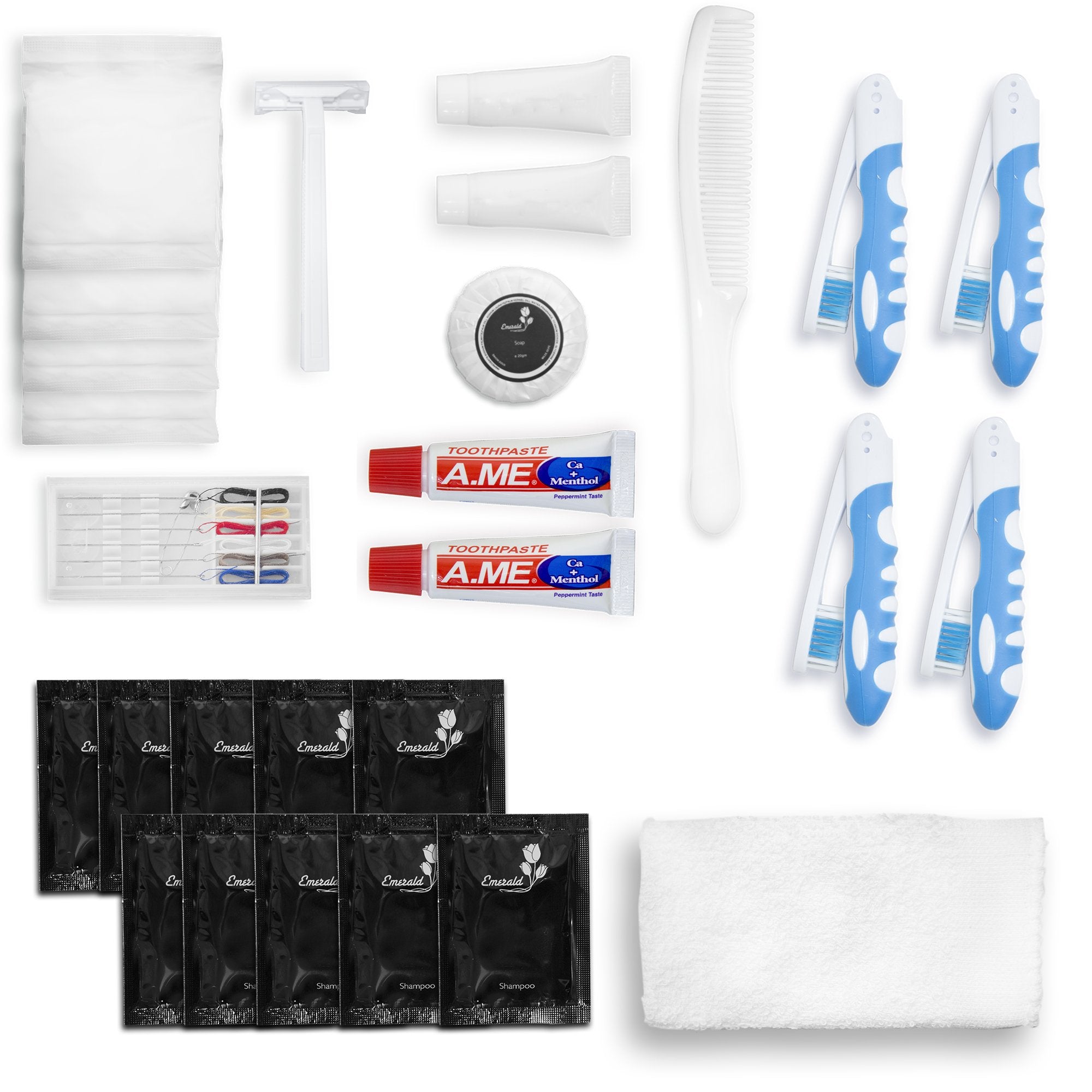 SKI-4a.jpg Deluxe 4-Person Hygiene Kit with personal care supplies