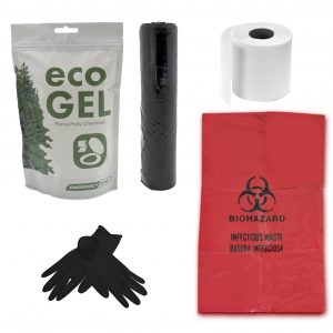 Toilet Sanitation Pack for emergency and portable toilet use